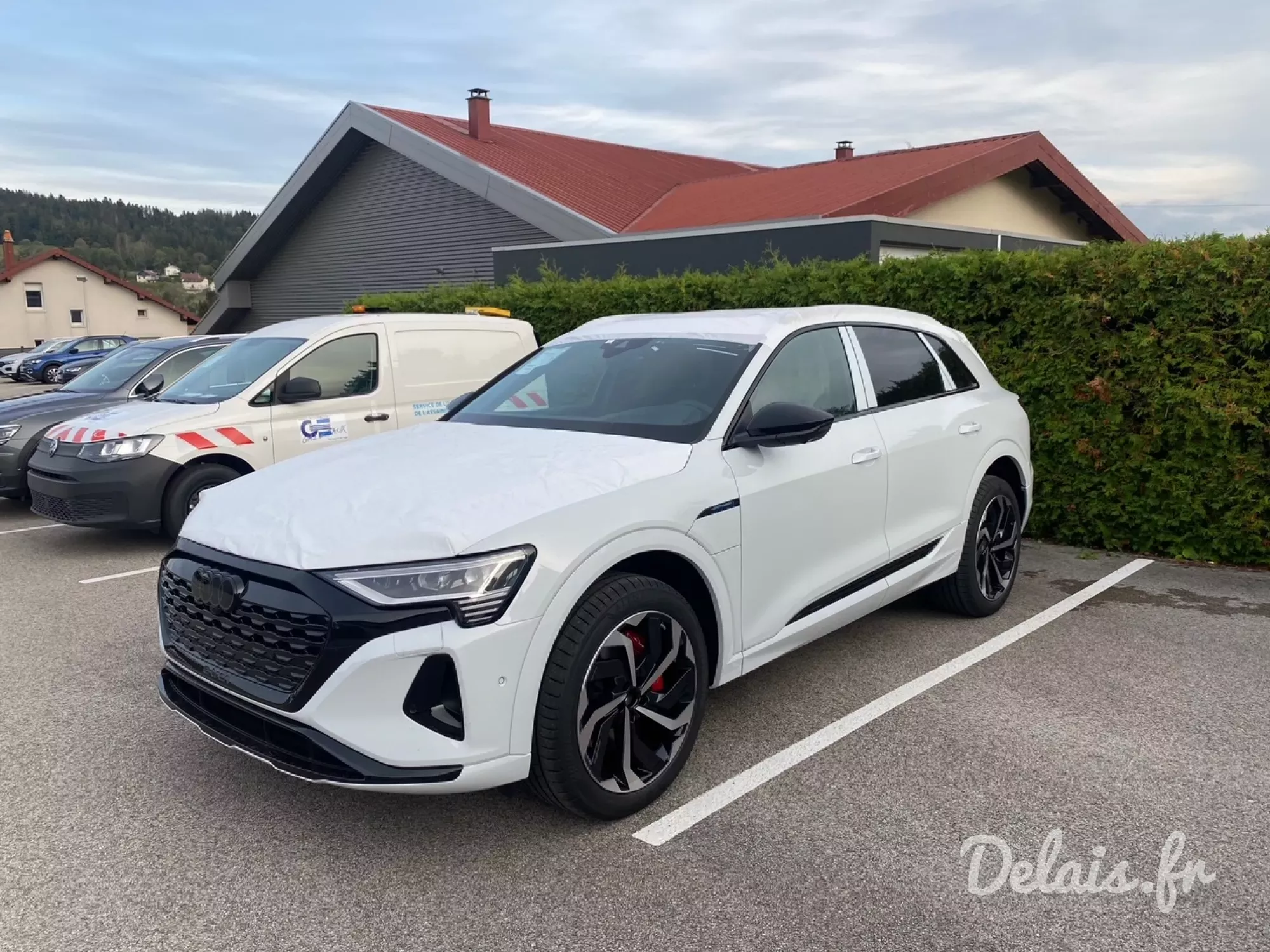 Audi Q8 e-tron Glacier white Avus