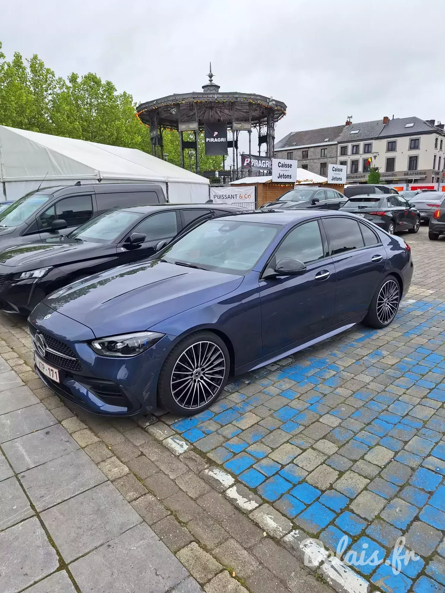 Mercedes Classe C Bleu Sodalithe AMG line