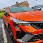 Renault Clio Orange Valencia Esprit Alpine of Loki's mum