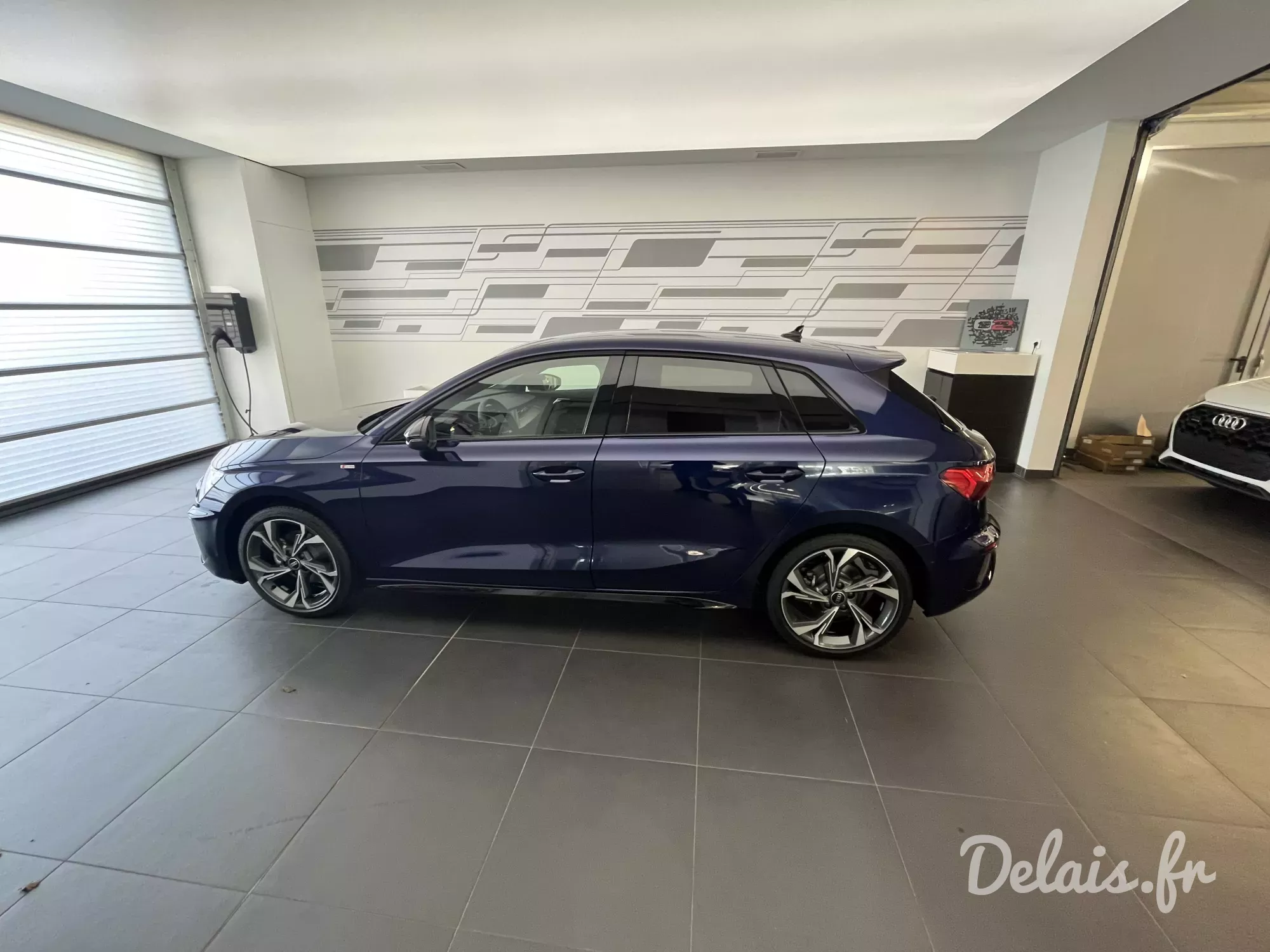 Audi A3 Sportback Bleu Navarre S line