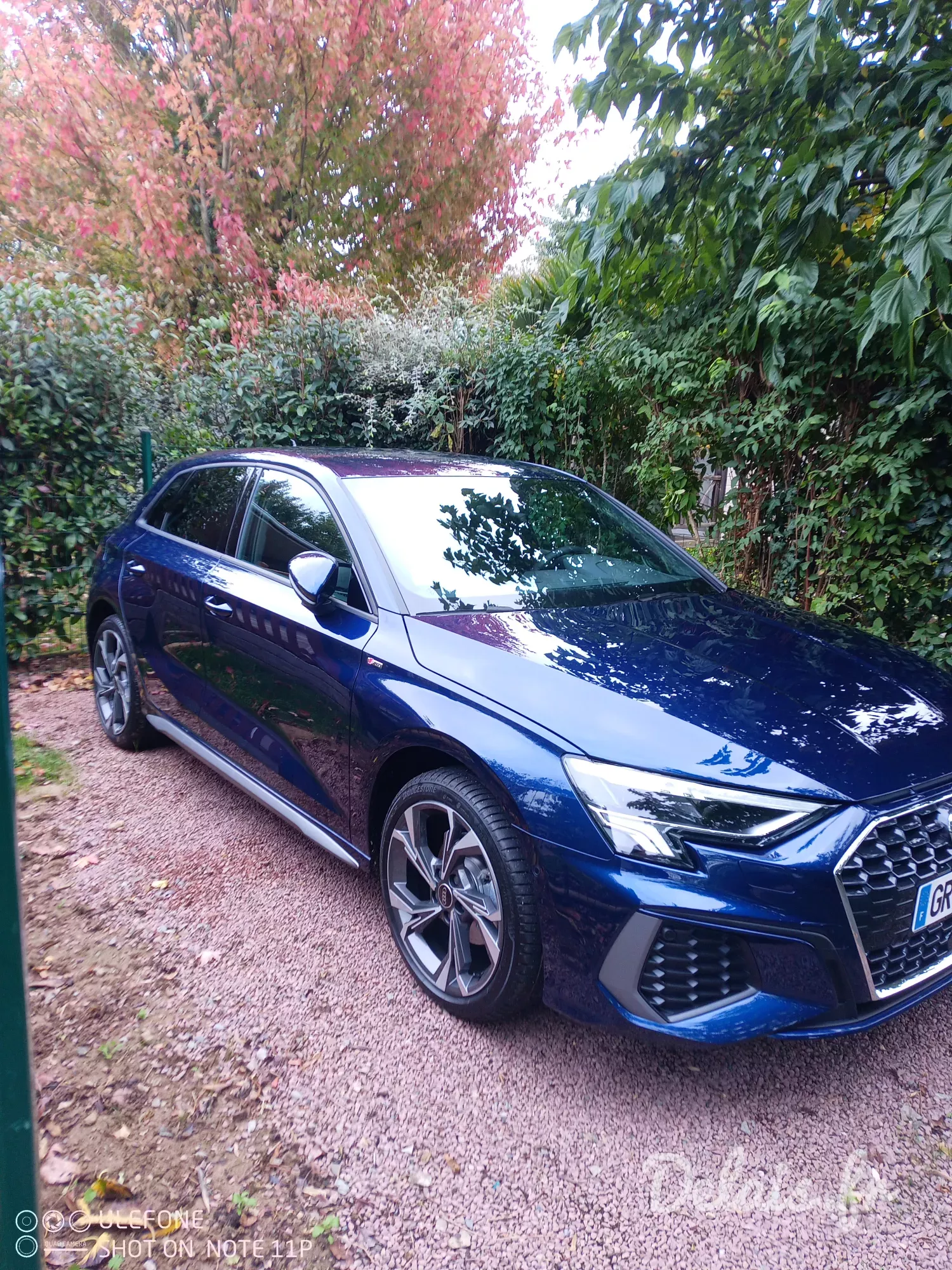 Audi A3 Sportback Bleu Navarre S line