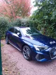 Audi A3 Sportback Bleu Navarre S line de Mavie