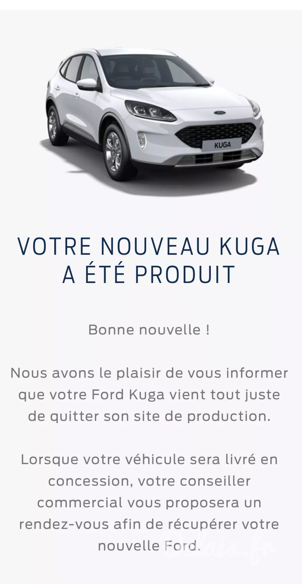 Ford Kuga Blanc Glacier Titanium