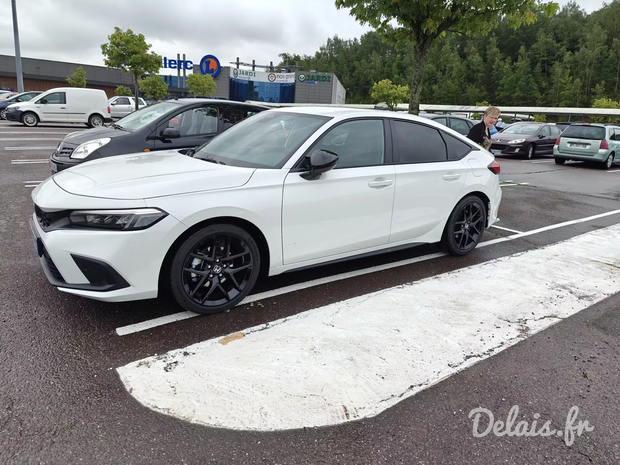 Honda Civic Blanc Platine Sport