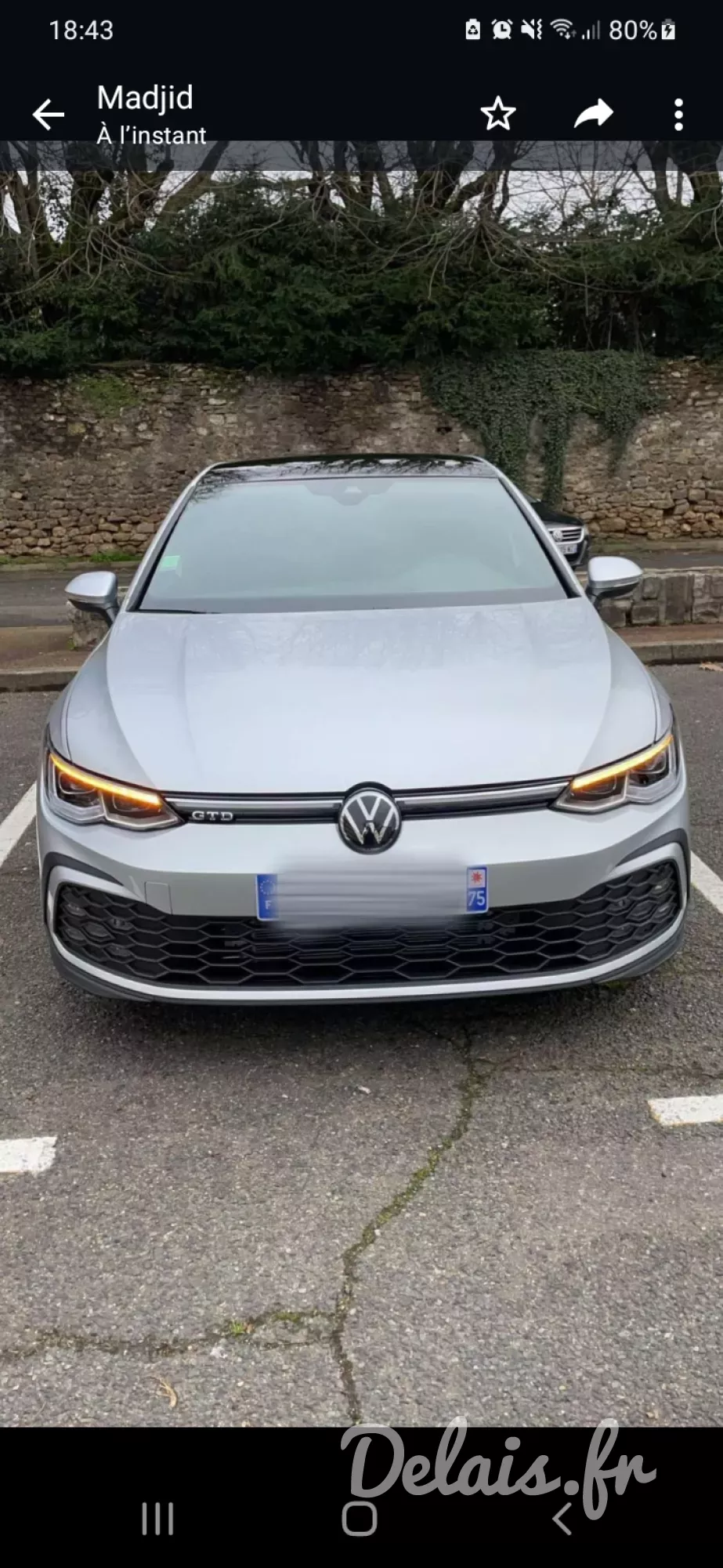 Volkswagen Golf Reflet d'Argent GTD